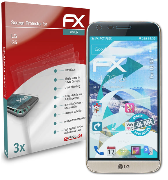 atFoliX FX-ActiFleX Displayschutzfolie für LG G5