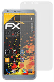Panzerfolie atFoliX kompatibel mit LG G6, entspiegelnde und stoßdämpfende FX (3X)