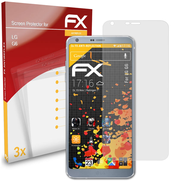 atFoliX FX-Antireflex Displayschutzfolie für LG G6
