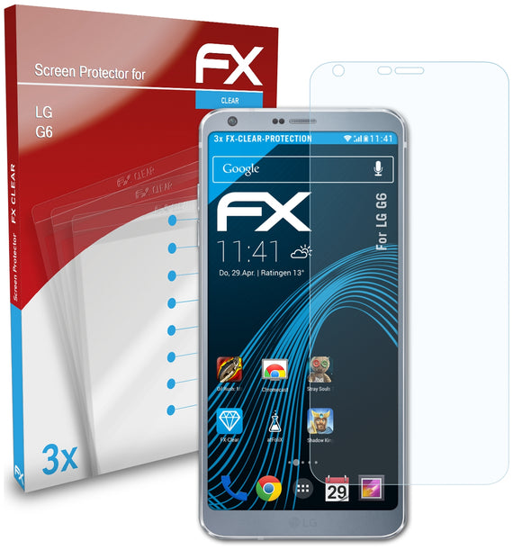 atFoliX FX-Clear Schutzfolie für LG G6