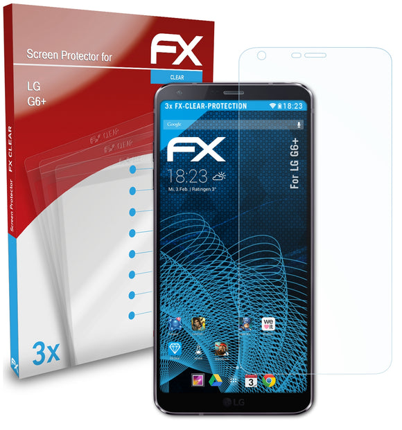 atFoliX FX-Clear Schutzfolie für LG G6+