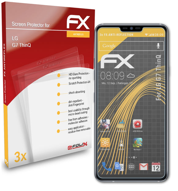 atFoliX FX-Antireflex Displayschutzfolie für LG G7 ThinQ