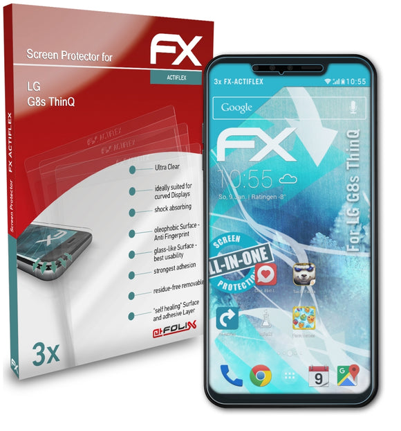 atFoliX FX-ActiFleX Displayschutzfolie für LG G8s ThinQ