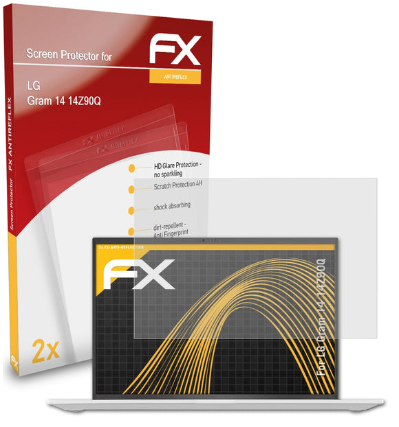 atFoliX FX-Antireflex Displayschutzfolie für LG Gram 14 (14Z90Q)