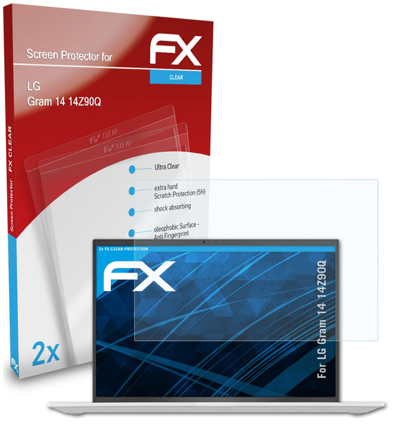 atFoliX FX-Clear Schutzfolie für LG Gram 14 (14Z90Q)