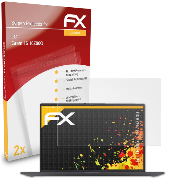 atFoliX FX-Antireflex Displayschutzfolie für LG Gram 16 (16Z90Q)