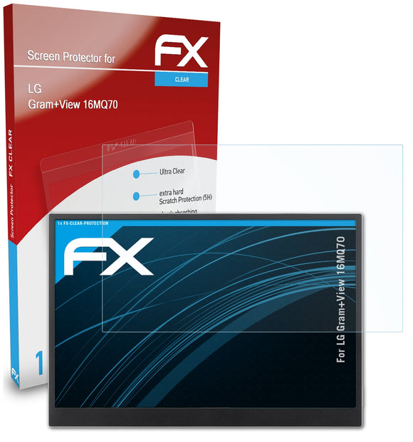 atFoliX FX-Clear Schutzfolie für LG Gram+View (16MQ70)