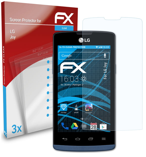 atFoliX FX-Clear Schutzfolie für LG Joy