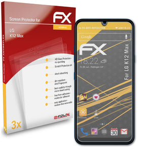 atFoliX FX-Antireflex Displayschutzfolie für LG K12 Max