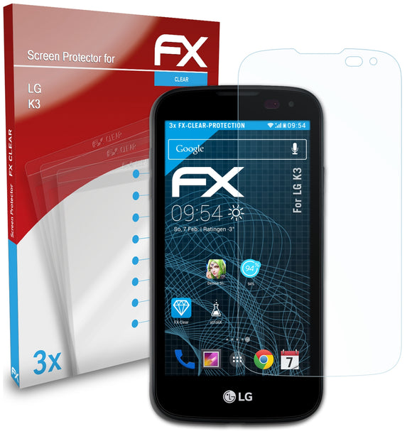 atFoliX FX-Clear Schutzfolie für LG K3