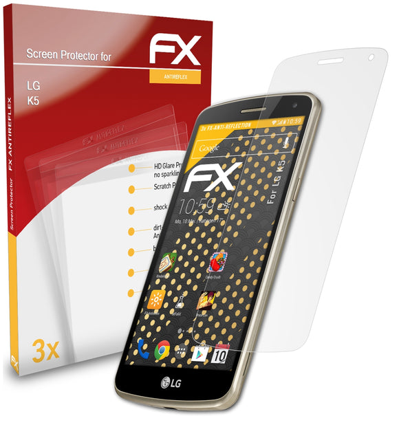 atFoliX FX-Antireflex Displayschutzfolie für LG K5