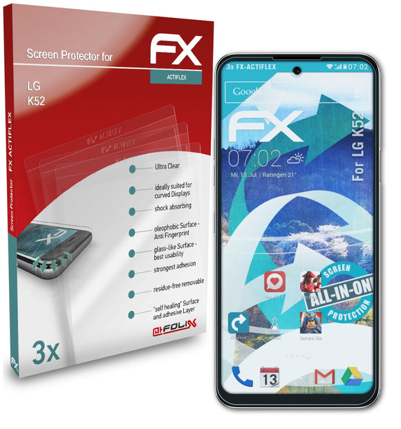 atFoliX FX-ActiFleX Displayschutzfolie für LG K52