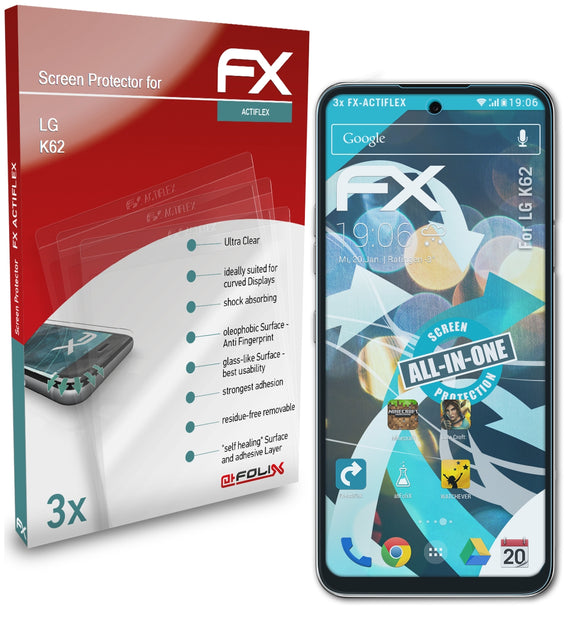 atFoliX FX-ActiFleX Displayschutzfolie für LG K62