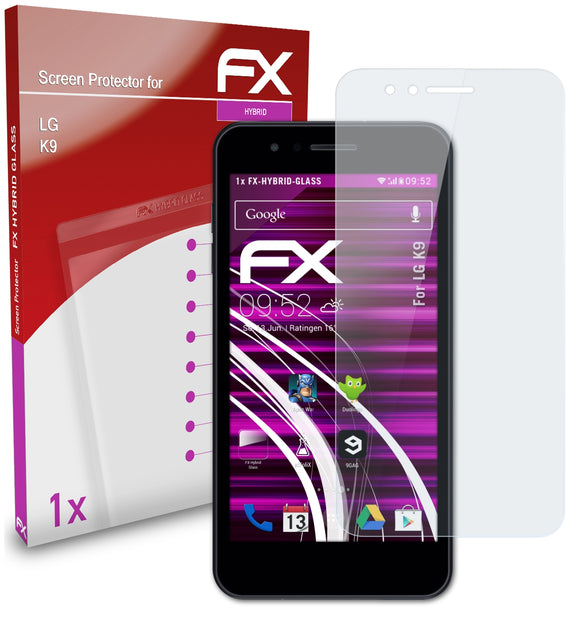 atFoliX FX-Hybrid-Glass Panzerglasfolie für LG K9