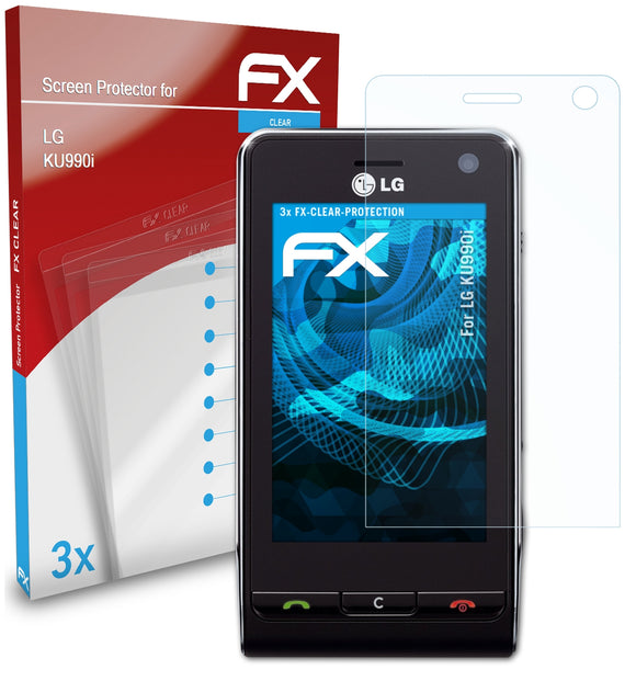 atFoliX FX-Clear Schutzfolie für LG KU990i