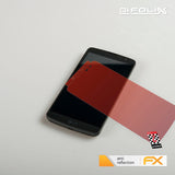 Panzerfolie atFoliX kompatibel mit LG L Bello, entspiegelnde und stoßdämpfende FX (3X)