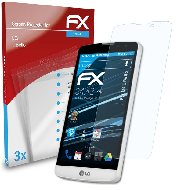 atFoliX FX-Clear Schutzfolie für LG L Bello