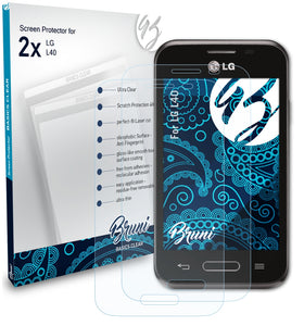 Bruni Basics-Clear Displayschutzfolie für LG L40