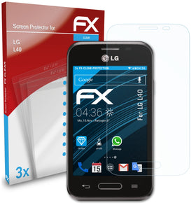 atFoliX FX-Clear Schutzfolie für LG L40
