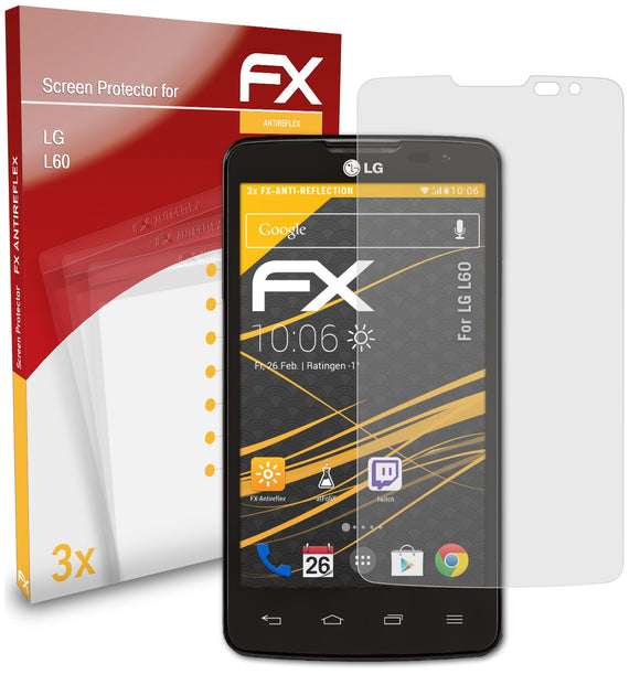 atFoliX FX-Antireflex Displayschutzfolie für LG L60