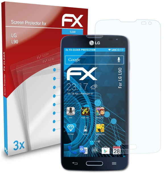 atFoliX FX-Clear Schutzfolie für LG L90