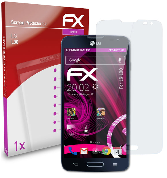 atFoliX FX-Hybrid-Glass Panzerglasfolie für LG L90