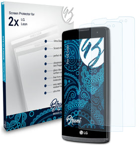 Bruni Basics-Clear Displayschutzfolie für LG Leon