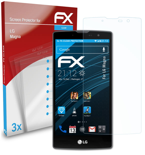 atFoliX FX-Clear Schutzfolie für LG Magna