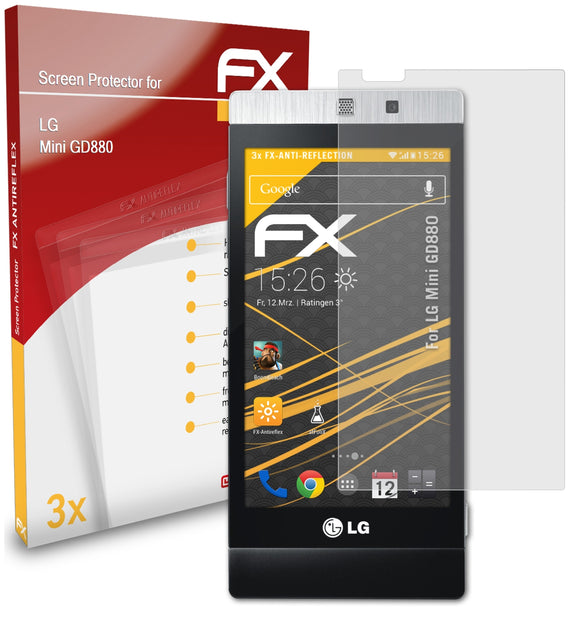 atFoliX FX-Antireflex Displayschutzfolie für LG Mini (GD880)