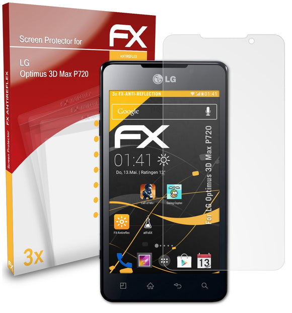 atFoliX FX-Antireflex Displayschutzfolie für LG Optimus 3D Max (P720)