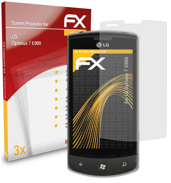atFoliX FX-Antireflex Displayschutzfolie für LG Optimus 7 (E900)