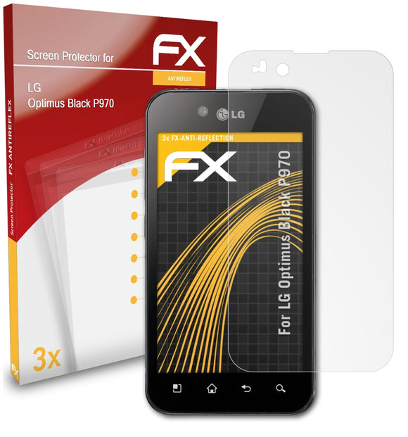 atFoliX FX-Antireflex Displayschutzfolie für LG Optimus Black (P970)