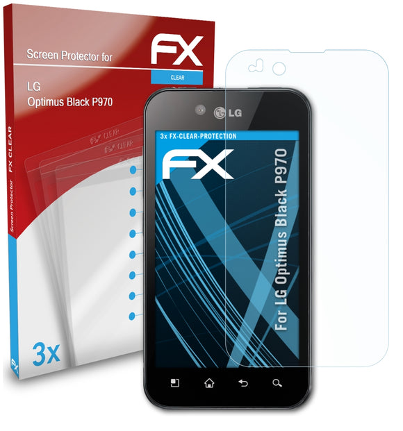 atFoliX FX-Clear Schutzfolie für LG Optimus Black (P970)