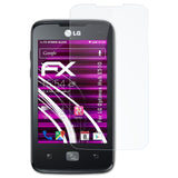 atFoliX FX-Hybrid-Glass Panzerglasfolie für LG Optimus Hub (E510)