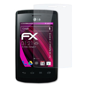 atFoliX FX-Hybrid-Glass Panzerglasfolie für LG Optimus L1 II (E410)