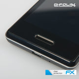 Schutzfolie atFoliX kompatibel mit LG Optimus L3 II E430, ultraklare FX (3X)
