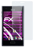 Glasfolie atFoliX kompatibel mit LG Optimus L5 E610, 9H Hybrid-Glass FX