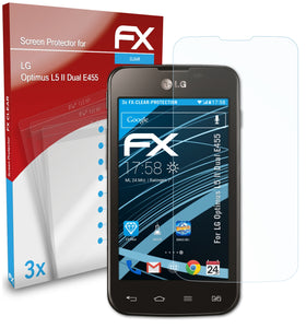 atFoliX FX-Clear Schutzfolie für LG Optimus L5 II Dual (E455)