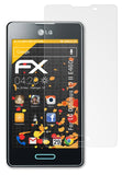 Panzerfolie atFoliX kompatibel mit LG Optimus L5 II E460, entspiegelnde und stoßdämpfende FX (3X)