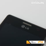 Panzerfolie atFoliX kompatibel mit LG Optimus L7 II P710, entspiegelnde und stoßdämpfende FX (3X)