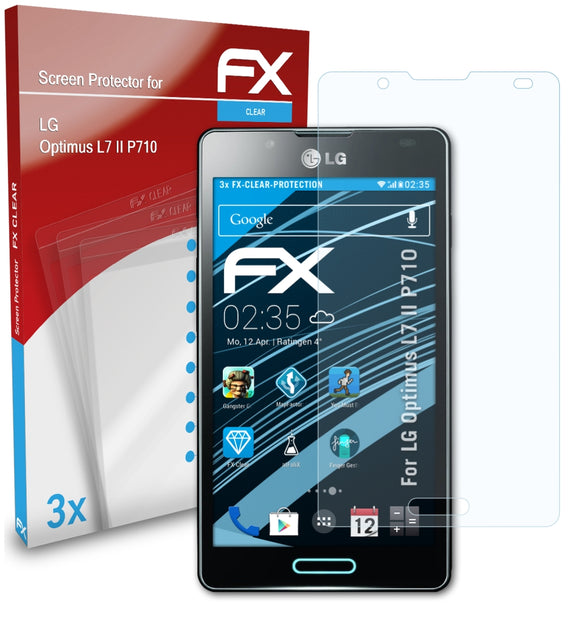atFoliX FX-Clear Schutzfolie für LG Optimus L7 II (P710)