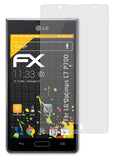 Panzerfolie atFoliX kompatibel mit LG Optimus L7 P700, entspiegelnde und stoßdämpfende FX (3X)