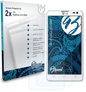 Bruni Basics-Clear Displayschutzfolie für LG Optimus L9 II (D605)