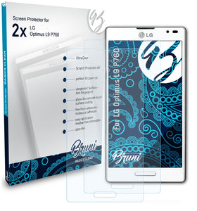 Bruni Basics-Clear Displayschutzfolie für LG Optimus L9 (P760)