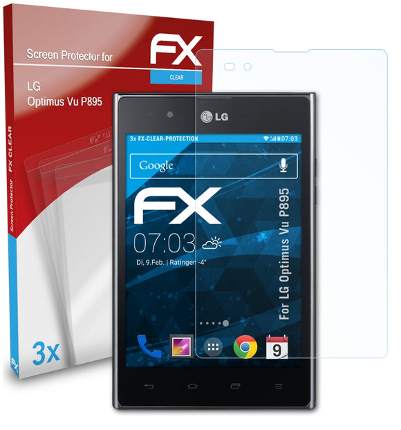 atFoliX FX-Clear Schutzfolie für LG Optimus Vu (P895)