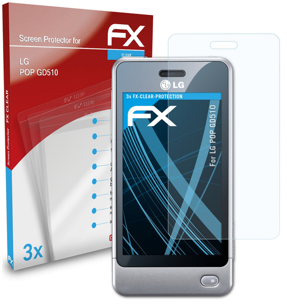 atFoliX FX-Clear Schutzfolie für LG POP (GD510)