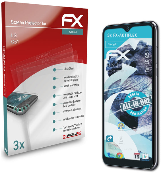 atFoliX FX-ActiFleX Displayschutzfolie für LG Q51