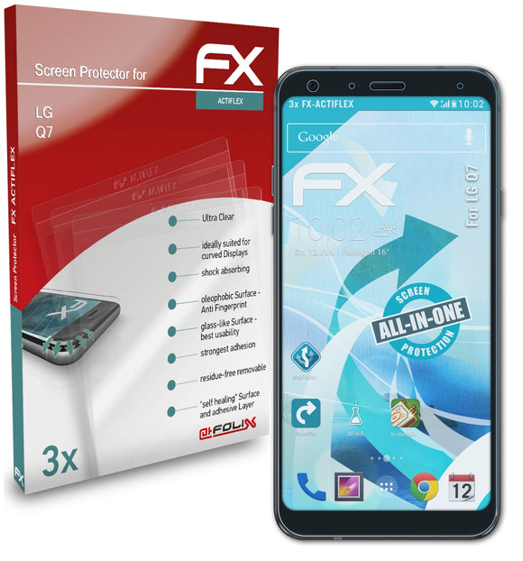 atFoliX FX-ActiFleX Displayschutzfolie für LG Q7