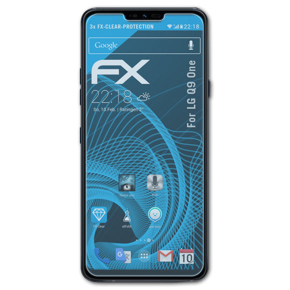 atFoliX FX-Clear Schutzfolie für LG Q9 One