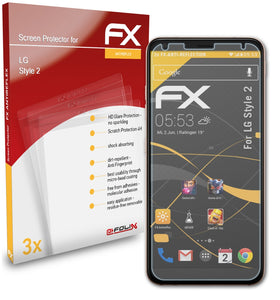 atFoliX FX-Antireflex Displayschutzfolie für LG Style 2